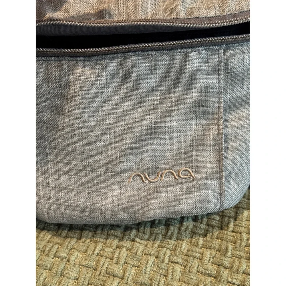 Nuna Stroller Sling Bag caddy Granite Grey Heathered Adjustable Strap